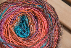 Handspun in a Yarn Cake