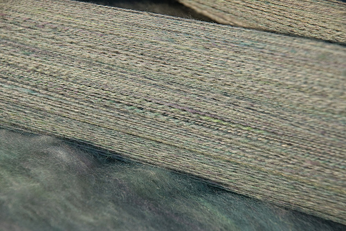 Close Look at 2-ply Lace Weight Handpsun