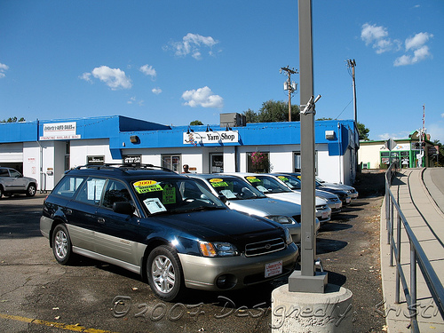 Used Car Lot or Yarn Shop?