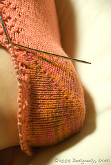 Look Ma, No Holes! - Purl Side of Heel