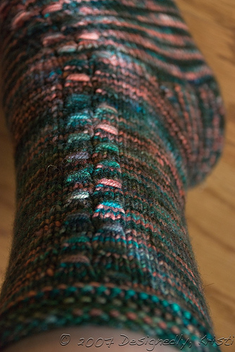 Jeweled Steps Sock One