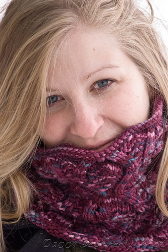 Elegant Ewe Woodland Trails as Cowl