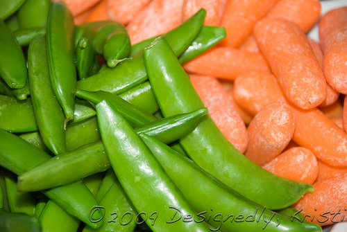 Sugar Snap Peas and Baby Carrots