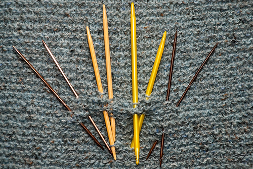 A Sampling of Double Pointed Knitting Needles