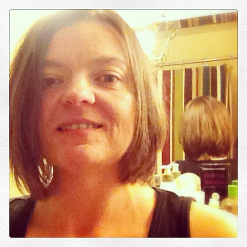 Chopped off about ten inches this afternoon!