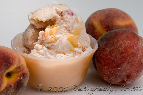 Peach Honey Vanilla Frozen Yogurt
