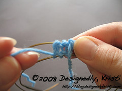 Backside After Knitting Each Needle Once