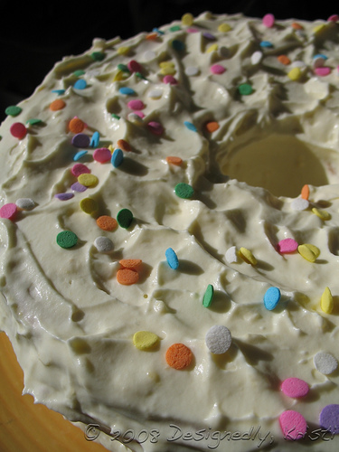 Almond Sponge Cake with Lemon Curd