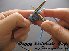 Knit Loops Through the Back on Bottom Needle