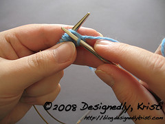 Knit Loops on Top Needle