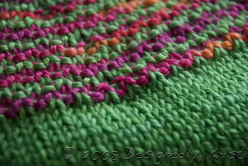 Detail of Children's Yoked Pullover Sweater