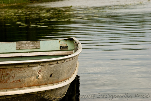 Boat At Glacier Lakes State Park