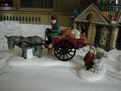 Dickens' Village - Bringing Fleeces to the Market