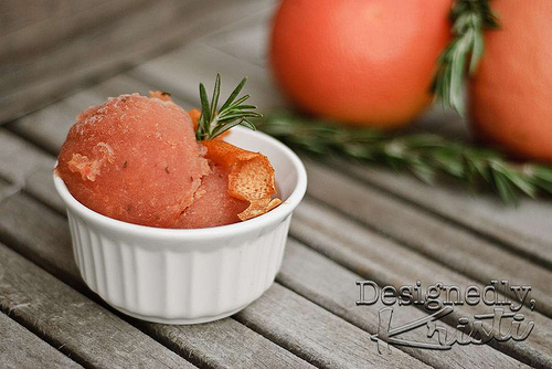 Grapefruit Sorbet w/ a Twist