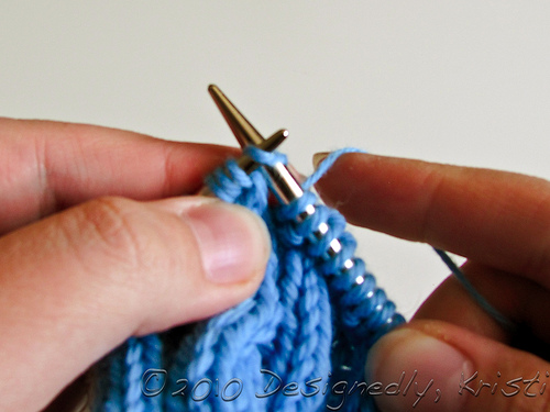 Cable 2 Back (or Right) Without a Cable Needle Step 3