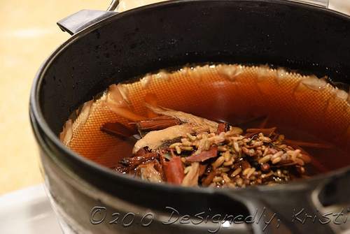 Straining Chai