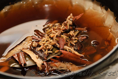 Straining Chai - Up Close