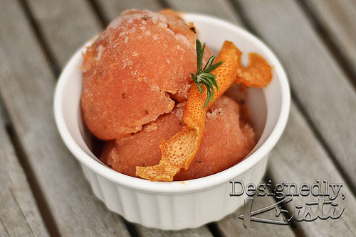 Grapefruit Sorbet w/ a Twist