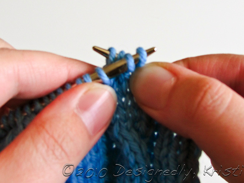 Cable 2 Front (or Left) Without a Cable Needle Step 2
