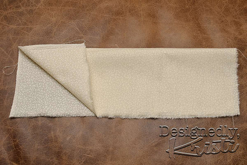 Fold Fabric in Half the Long Way with Right Sides Together