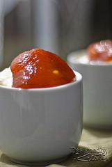 Spicy Peach Butter on Greek Yogurt