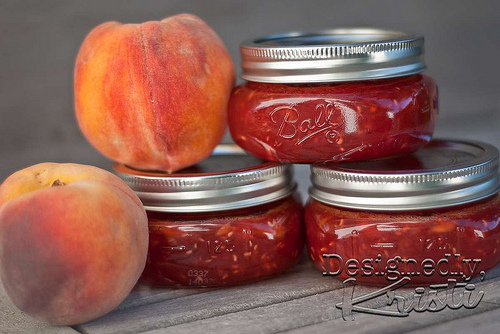 Low-Sugar Raspberry Peach Jam