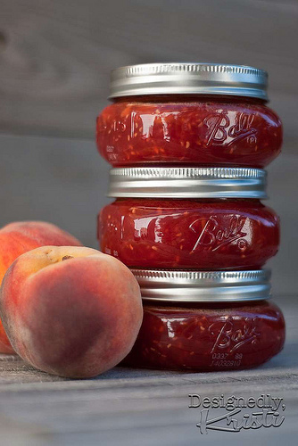 Low-Sugar Raspberry Peach Jam