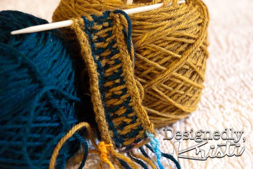 Stranded Colorwork Knit Flat