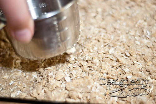 Tamp Remaining Crumb into Bottom of Pan