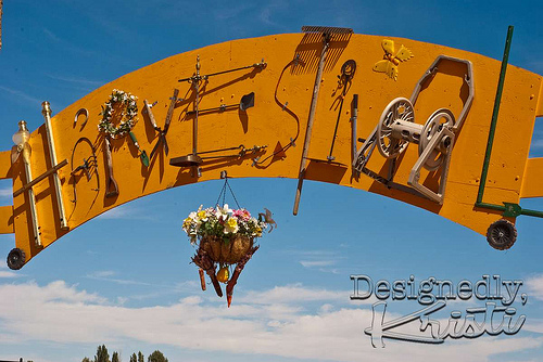 Upcycled Harvestival Sign