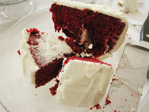 Crumpled Red Velvet Cake
