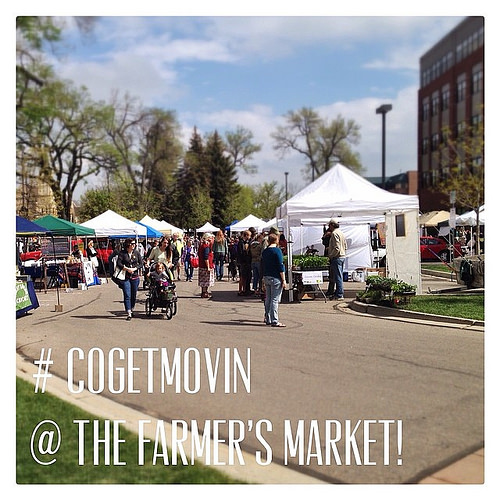 Went to the first Larimer County Farmers' Market this morning as part of my #cogetmovin activity today. How did you move today? #eatlocal #fortcollinsinstagram