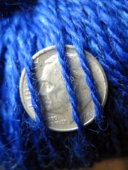 Blue Handspun Up Close
