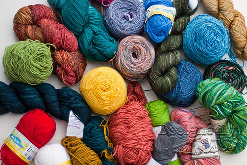 Stash Diving for the Tale of 2 Slippers KAL