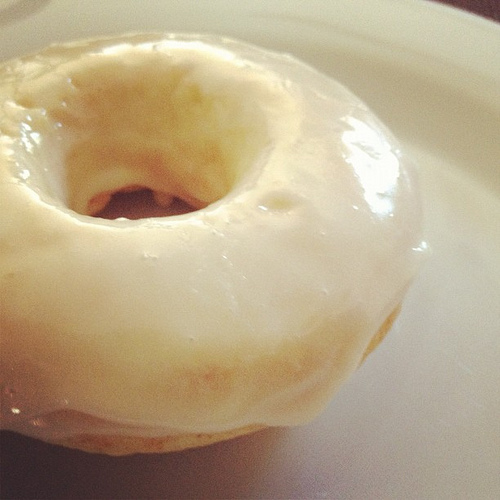 I think I got down the baked cake donut thing! This one with maple glaze, Drew's favorite.