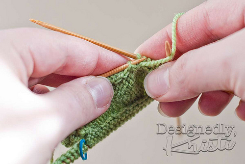 Pick Up and Purl Stitches