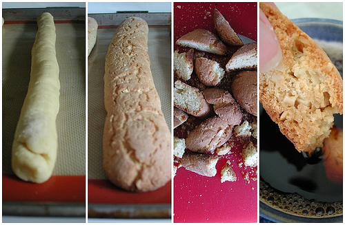 Making Almond Rusk Mosaic
