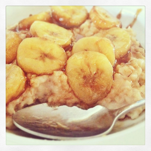 Bananas Faux Foster Steel Cut Oats! It's what's for brunch :-)