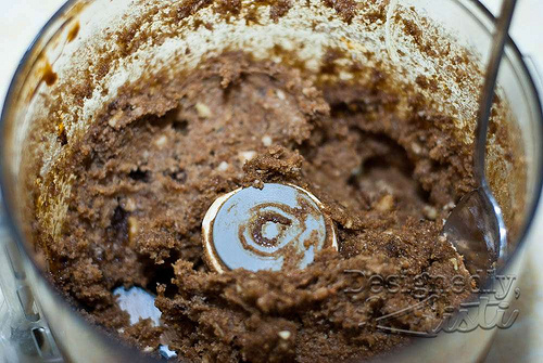 Rye Ice Box Cookie Dough in Food Processor