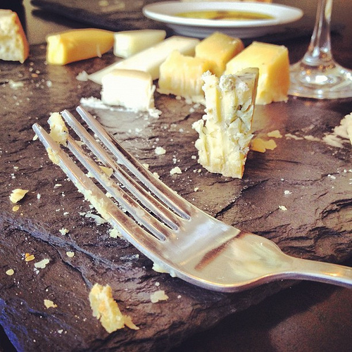We made it through the cheese flight!
