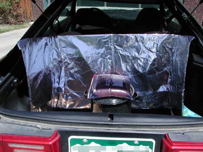 Solar Dyeing in a Hatchback