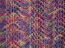 A closer look at the stitch pattern used in Zoe's afghan.