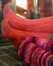 DK Dimple Sock Knitting Pattern Image