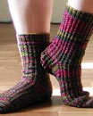 DK Flatiron Clog Sock Knitting Pattern Image