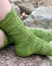 DK Siren Socks Knitting Pattern Image