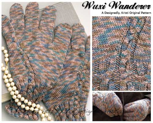 Downloadable DK Knitting Pattern for Gloves
