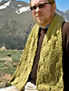 DK Reversible Cargo Scarf Knitting Pattern Image