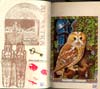 The Owl altered book page by Brenna Elton.