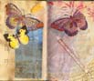 Kathy Krand's fourth view of the Ace of Wands altered book spread.