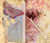 The fifth view of the Ace of Wands altered book spread by Kathy Krand.